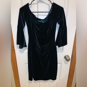 Ralph Lauren Velvet Forrest green dress